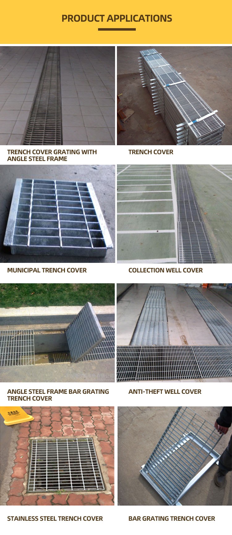 Applications of Steel Grating Trench Cover